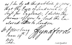 Lord Hyndford - English School