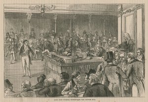 Lord John Russell introduisant le projet de loi de réforme - English School