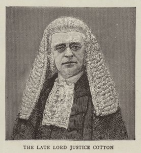 Lord Justice Cotton (gravure) - English School