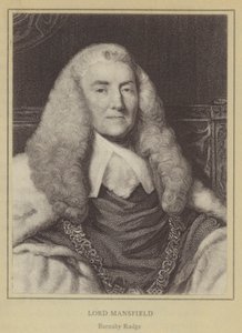 Lord Mansfield, Barnaby Rudge (lithographie) - English School
