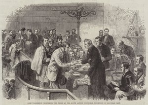Lord Palmerston remettant les prix à l