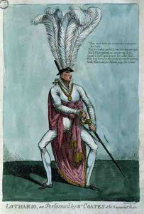 Lothario, interprété par M. Coates au Haymarket Theatre, 9 décembre 1811, pub. par William Holland - English School