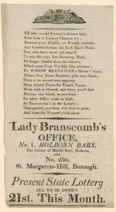 Publicité de loterie - English School