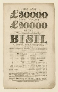Publicité de loterie - English School