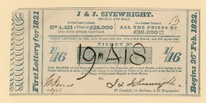 Billet de loterie - English School