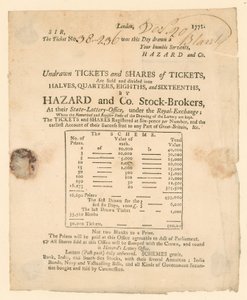 Billet de loterie - English School