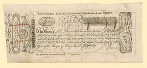 Billet de loterie - English School