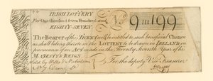 Billet de loterie - English School