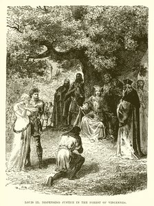 Louis IX rendant justice dans la forêt de Vincennes