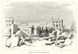 Louis XIV et ses architectes (gravure)