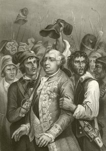 Louis XVI menacé par la foule lors de leur visite aux Tuileries