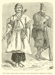 Lour et Baktyaree, types des tribus nomades de Perse - English School