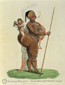 Amour et Beauté - Sartjee la Vénus Hottentote, 1810 - English School