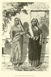 Femmes hindoues de basse caste, Bombay - English School