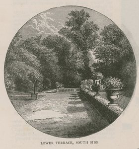 Terrasse inférieure, côté sud, Holland House - English School