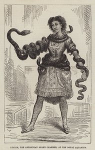 Lualla, la charmeuse de serpents abyssinienne, à l