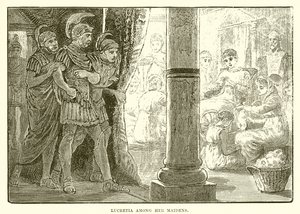Lucrèce parmi ses servantes - English School