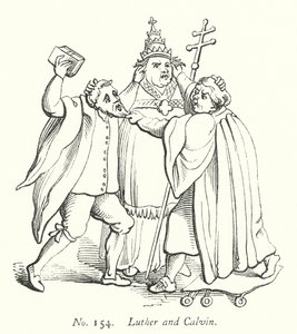 Luther et Calvin (gravure) - English School