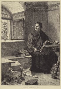 Luther dans la cellule de Wartburg (gravure)