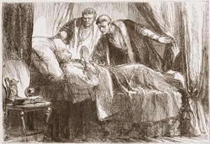 Luther sur son lit de mort, illustration de L