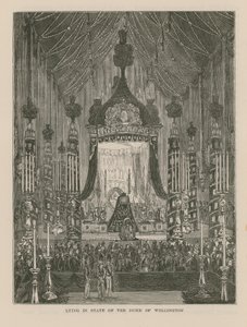 Mise en bière du Duc de Wellington - English School