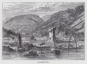 Lynmouth (gravure) - English School