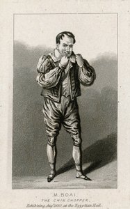 M Boai, le coupeur de menton. Août 1830, le Egyptian Hall - English School