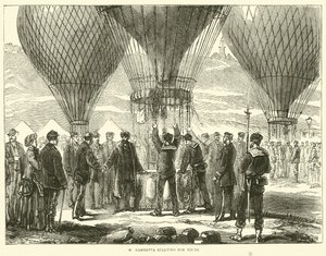 M. Gambetta partant pour Tours, novembre 1870 - English School