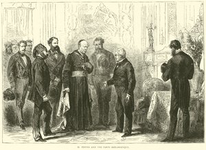 M. Thiers et le corps diplomatique, mars 1871 - English School