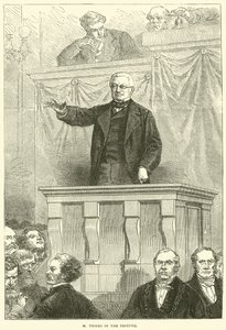 M. Thiers à la tribune, 1871 - English School