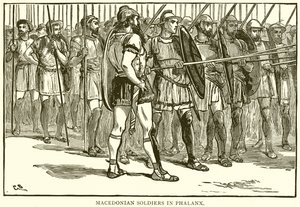 Soldats macédoniens en phalange