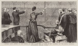 Madame Patti rejoignant le chœur de l