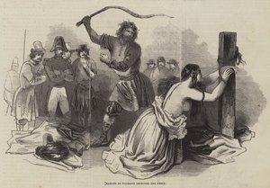 Madame de Kalerdgi recevant le Knout - English School