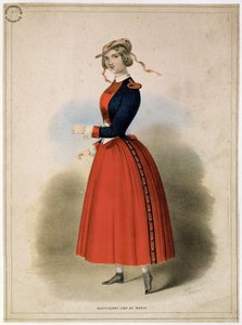 Mademoiselle Jenny Lind (1820-87) en tant que Marie, c.1847 - English School