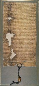 Magna Carta, version finale émise en 1225 par Henri III - English School