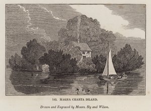 Île de la Magna Charta (gravure)