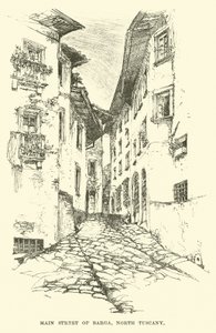 Rue principale de Barga, Toscane du Nord - English School