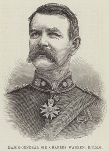 Major-Général Sir Charles Warren, KCMG (gravure) - English School