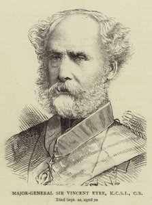 Major-Général Sir Vincent Eyre, KCSI, CB (gravure) - English School