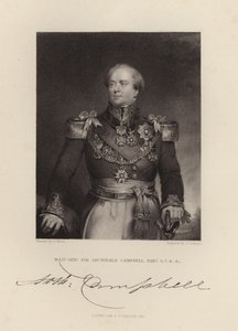 Major Général Sir Archibald Campbell - English School