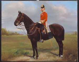 Major George Froom, 2e bataillon, les Connaught Rangers, vers 1881 - English School