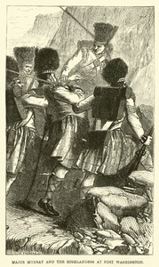 Major Murray et les Highlanders au Fort Washington - English School