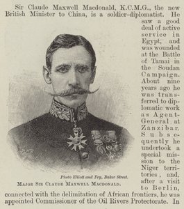 Major Sir Claude Maxwell Macdonald (gravure) - English School