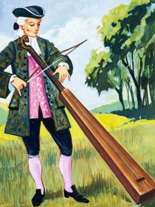 Homme jouant du monochorde