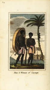 Homme et femme de Cacongo, sur la côte de Loango - English School