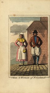 Homme et femme de Frise, Hollande - English School
