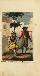 Homme et femme de Hambourg, Allemagne - English School