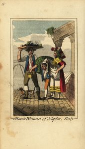 Homme et femme de Naples, Italie - English School