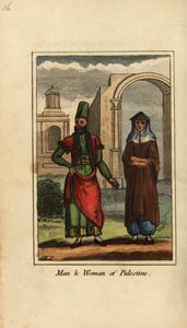 Homme et femme de Palestine - English School