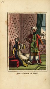 Homme et femme de Perse - English School